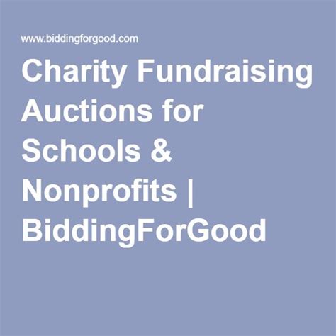 Charity Fundraising Auctions for Schools & Nonprofits.